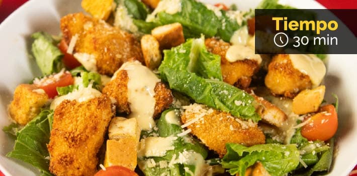 Recetas Ensalada cesar con Nuggets